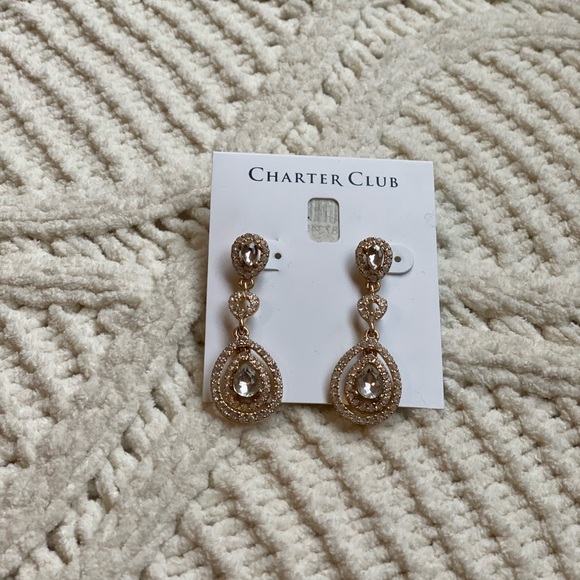 SALE Charter Club gold earrings - Picture 3 of 5